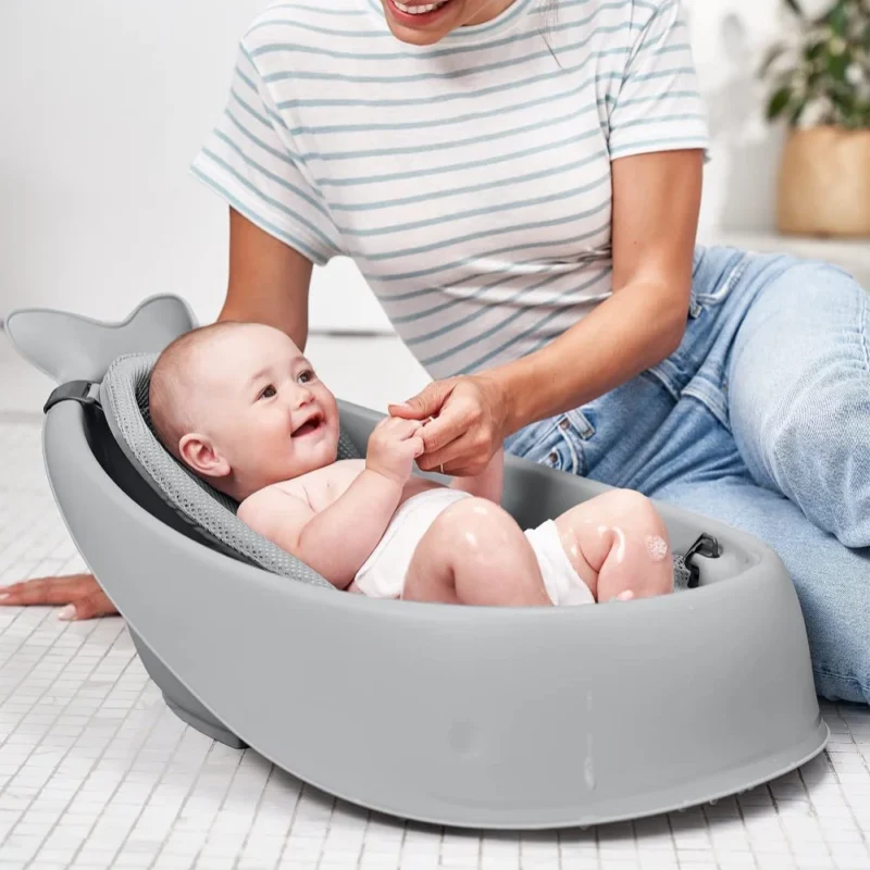 Bañera / Tina gris con forma de ballena Skip Hop - Imagen 4