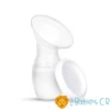 Recolector de leche manual de silicón con tapa