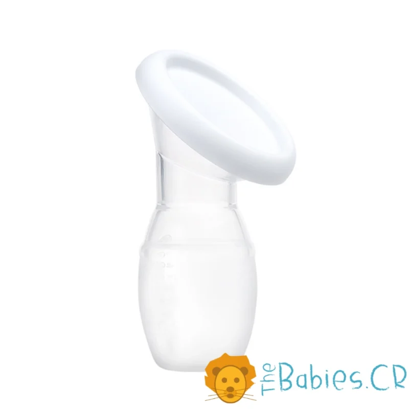 Recolector de leche manual de silicón con tapa - Imagen 2