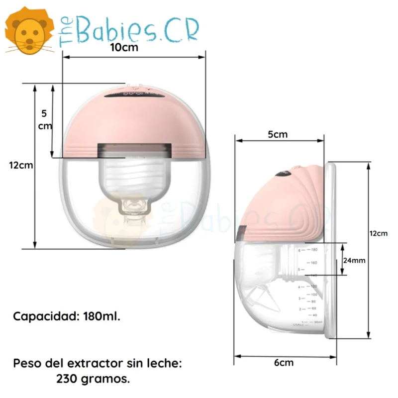 Extractor eléctrico doble inalámbrico manos libres + 1 brasier negro - Imagen 5