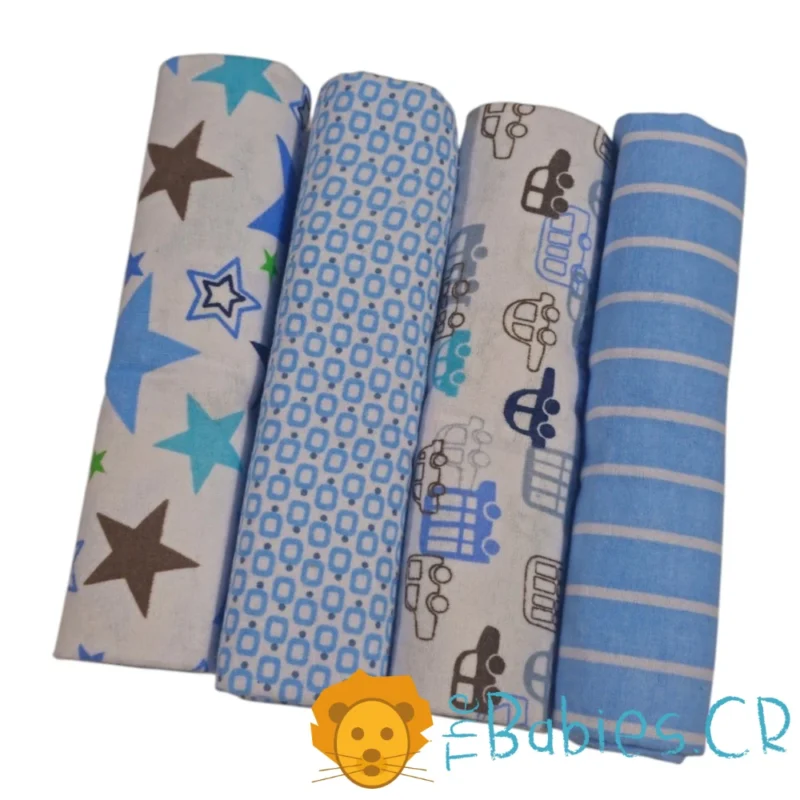 Set de 4 muselinas